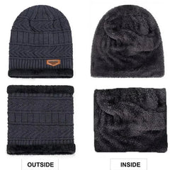 Winter Woolen Beanie Cap & Neck Warmer Combo